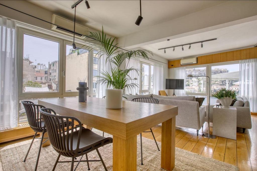 Sunny Luxury Loft,Stunning Acropolis View, Jacuzzi Daire Atina Dış mekan fotoğraf